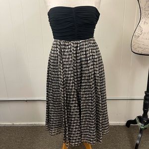 NWT Zara polka dot strapless dress, sz M